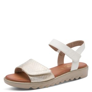 Jana Sandal with adjustable rip tape fastenings and low wedge