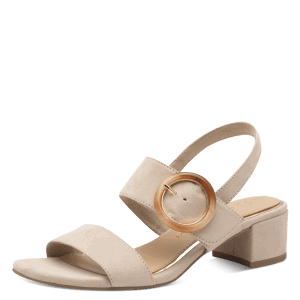 Marco Tozzi Block Heel Sandal with Adjustable side Buckle