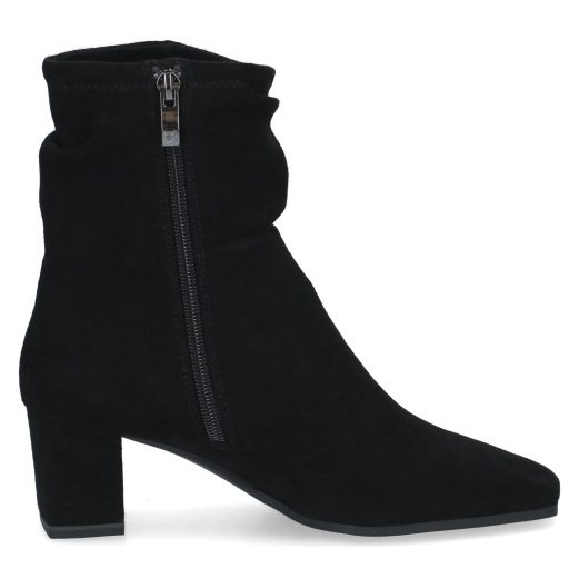 Caprice Stretch Ankle Boot with side zip and small block heel
