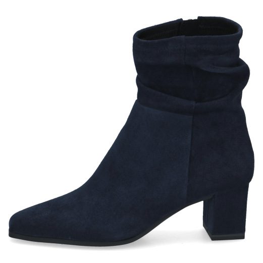 Caprice Stretch Ankle Boot with side zip and small block heel