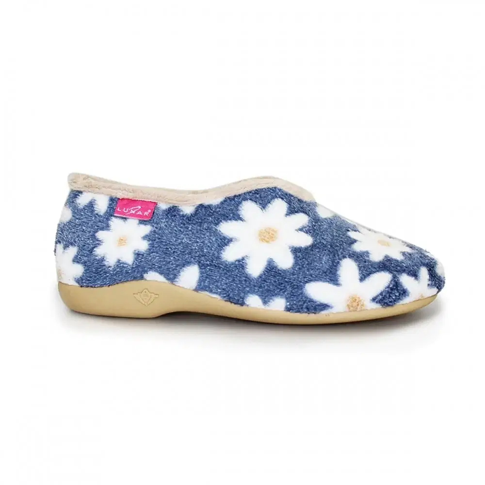 Lunar machine washable full slipper