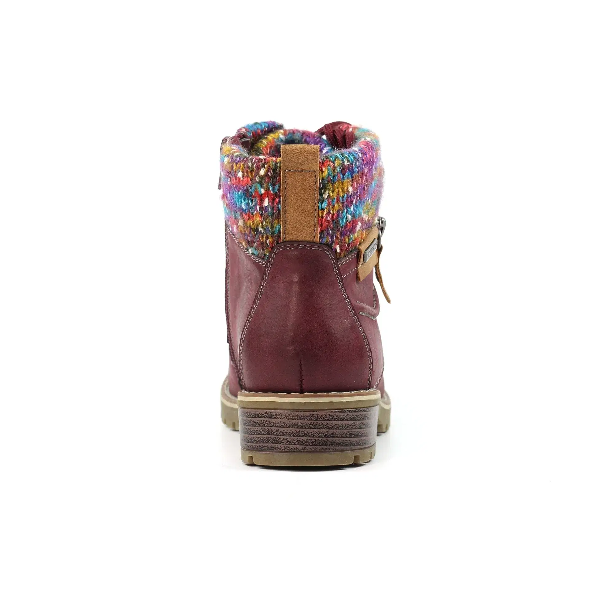 Lunar Faux Leather water resistant ankle boot with lace front and side zip