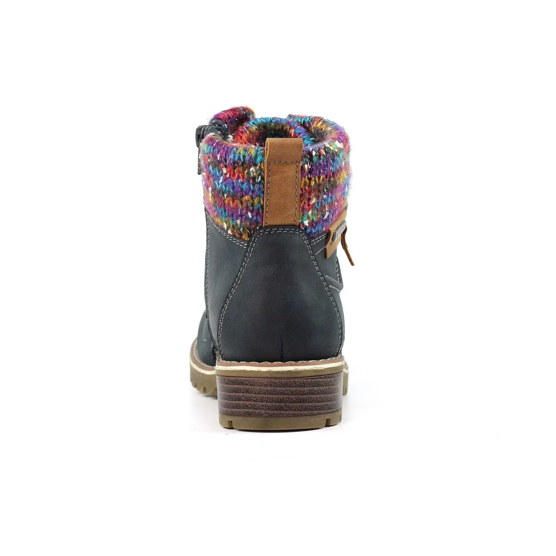 Lunar Faux Leather water resistant ankle boot with lace front and side zip