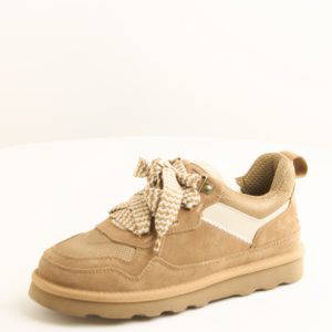 Marco Tozzi lace up trainer with faux fur lining