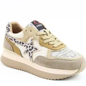 Heavenly Feet Platform lace up Trainer in soft neutral tones