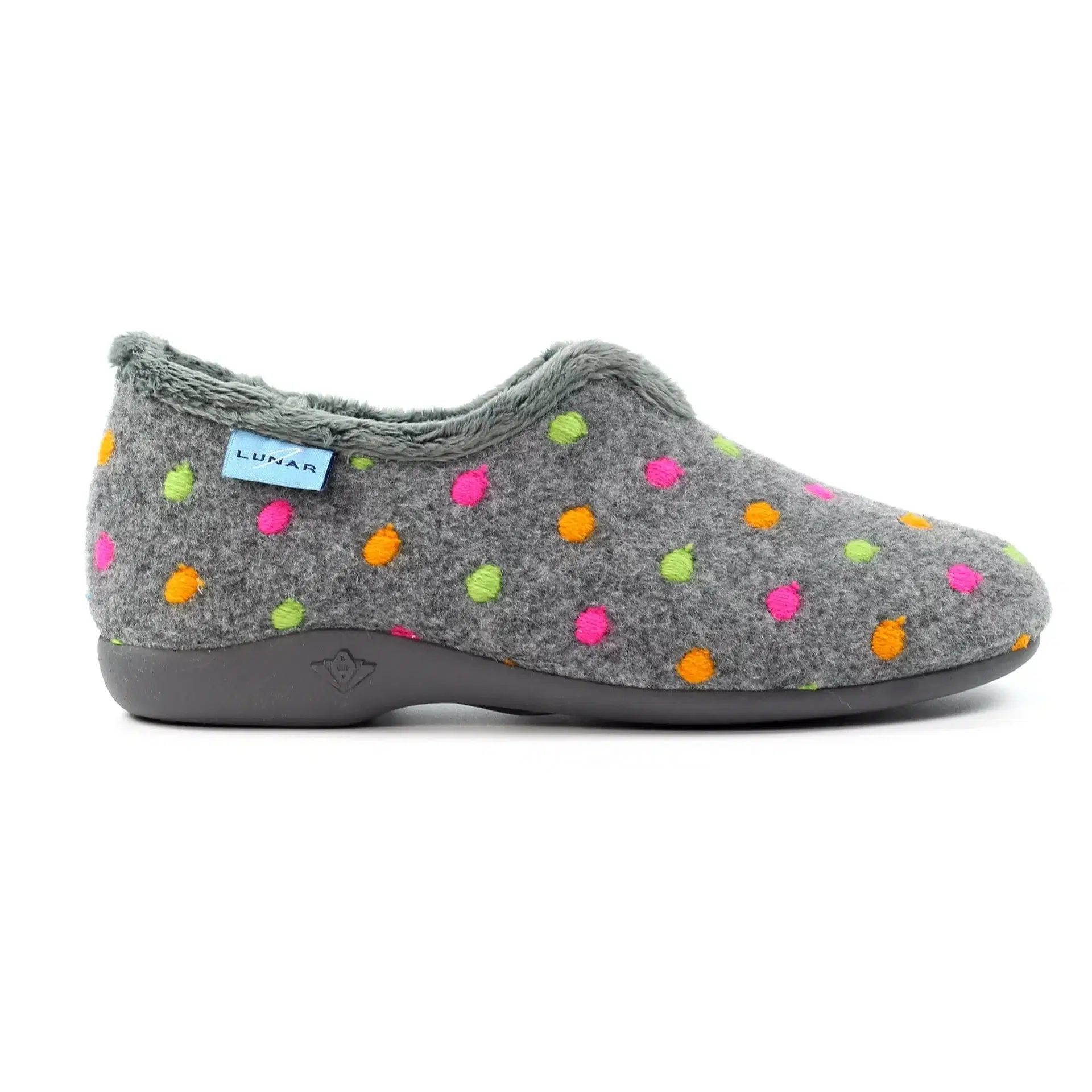 Lunar full slipper with felt upper and cosy lining
