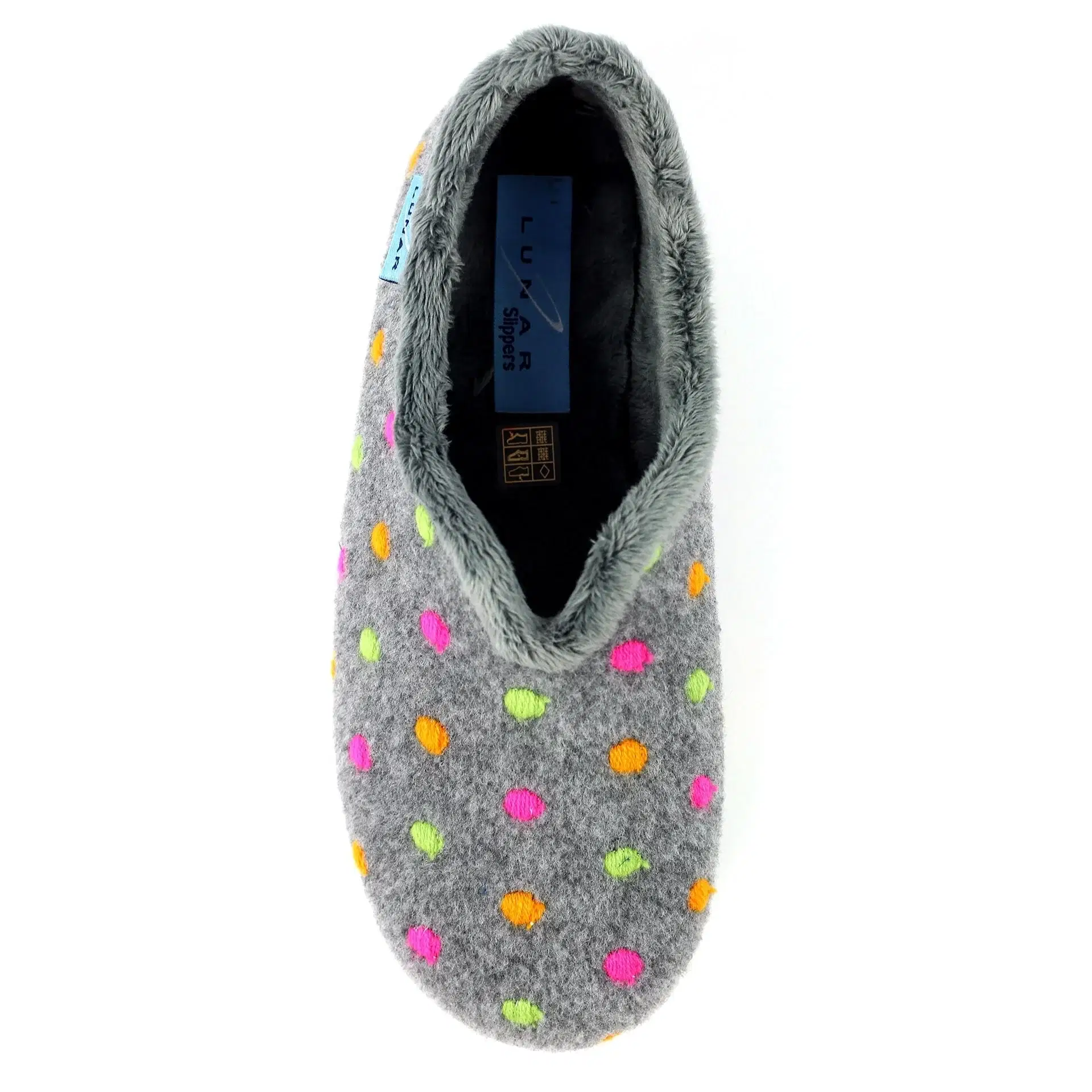Lunar full slipper with felt upper and cosy lining